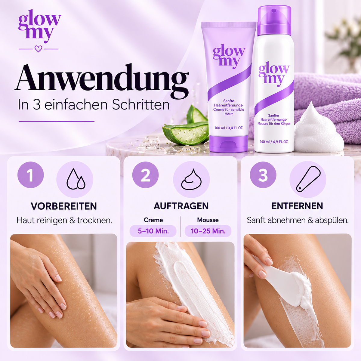 Glow Smooth Kit Enthaarungsset