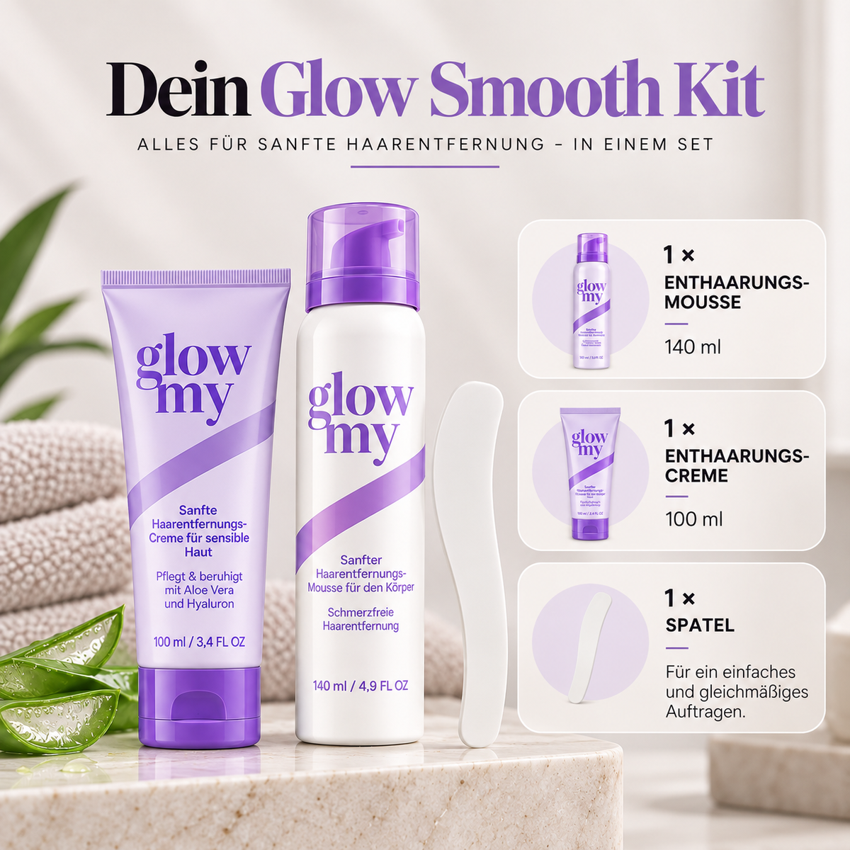Glow Smooth Kit Enthaarungsset